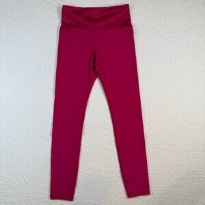 Athleta Elation Shine Tight Legging Pink Size Med High Rise Sparkle 80’s 90’s